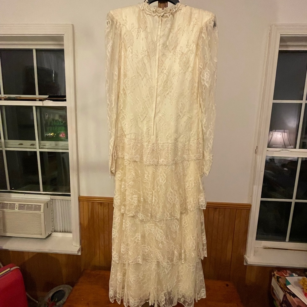 1930’s  Lace Wedding-dress, Downton Abby Style - Picture 2 of 16